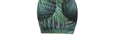 Green Leaf Print Sports Bra