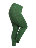 Plus Size Bow Cutout Leggings