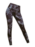 Black & Grey Leaf Print