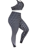 Plus Size Pinstripe Leggings