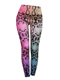 Tie-Dye Snake Skin Leggings