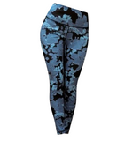 Blue Leaf Leggings