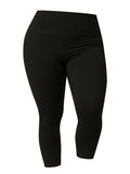 Plus Size Black To The Max Capri